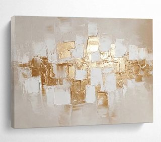 Neutral Hand-painted Handmade Bedroom Marketplace Abstract Wall Art 17V4F Neutral Hand-painted Handmade Bedroom Marketplace Abstract Wall Art 17V4F