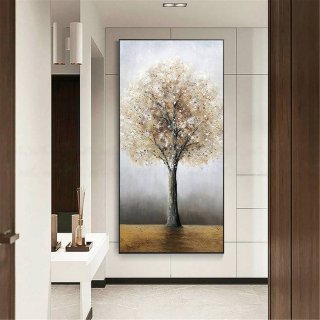 Scenic Hand-painted Tree Abstract Canvas Artwork BCY01 Scenic Hand-painted Tree Abstract Canvas Artwork BCY01