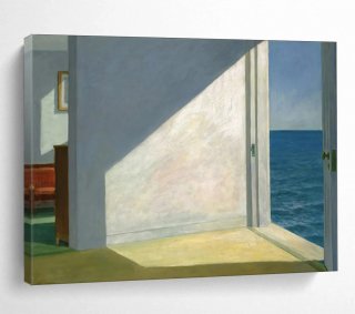 Blue Original Hand-painted Coastal Minimalist Abstract Wall Art 38XQF