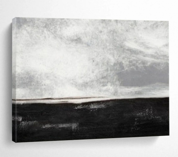 Monochrome Handmade Original Sky Bedroom Minimal Abstract Artwork 4AW3R Monochrome Handmade Original Sky Bedroom Minimal Abstract Artwork 4AW3R
