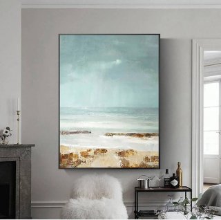 You Original Coastal Sunset Abstract Canvas Wall Art N7LEN You Original Coastal Sunset Abstract Canvas Wall Art N7LEN