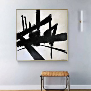 Dining Hand-painted White Abstract Canvas Artwork SAW6R Dining Hand-painted White Abstract Canvas Artwork SAW6R