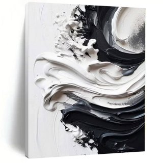 Format Handmade Original Acrylic Minimal Black Canvas Wall Art RISV6 Format Handmade Original Acrylic Minimal Black Canvas Wall Art RISV6