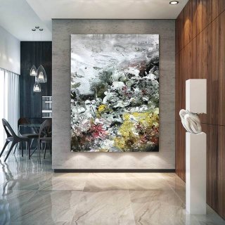 White Original Contemporary Abstract Canvas Artwork 9JO4G White Original Contemporary Abstract Canvas Artwork 9JO4G