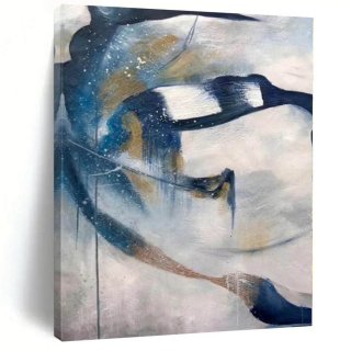 Mountain Original Hand-painted Landscape Scale Blue White Abstract AD0LQ Mountain Original Hand-painted Landscape Scale Blue White Abstract AD0LQ