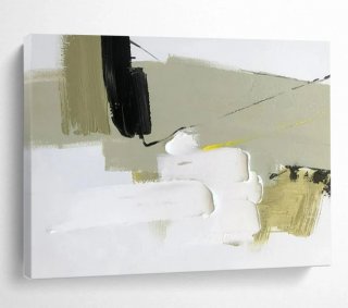 Abstract Hand-painted Handmade Minimalist Calm Bedroom Abstract Wall Art X8KZ4