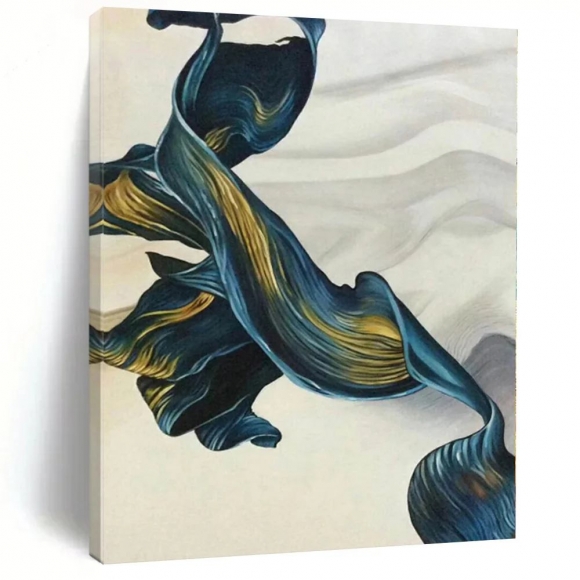 Ribbon Original Hand-painted Living White Bedroom Abstract Artwork 46DAV Ribbon Original Hand-painted Living White Bedroom Abstract Artwork 46DAV