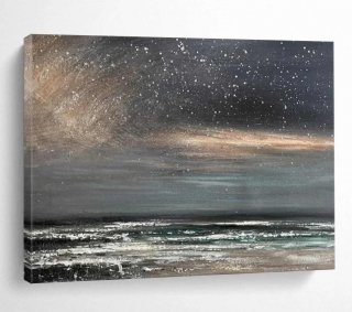 Night Handmade White Sky Bedrooms Abstract Canvas Artwork XA6ZF Night Handmade White Sky Bedrooms Abstract Canvas Artwork XA6ZF