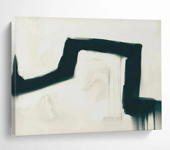 Days Hand-painted Dramatic Black Abstract Canvas Artwork UK1L3 Days Hand-painted Dramatic Black Abstract Canvas Artwork UK1L3