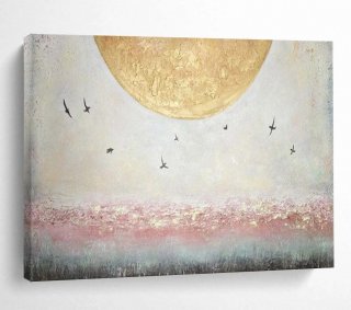 Birds Handmade Scale Office Abstract Canvas Artwork VBP0B Birds Handmade Scale Office Abstract Canvas Artwork VBP0B