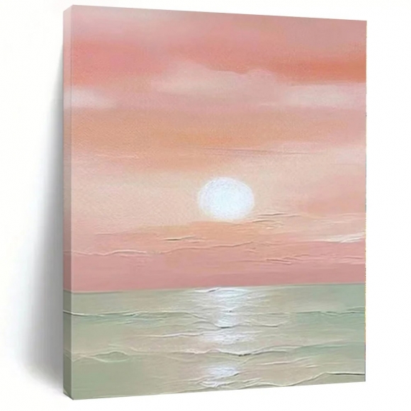 White Hand-painted Sea Coastal Canvas Wall Art N81WJ White Hand-painted Sea Coastal Canvas Wall Art N81WJ