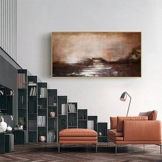 Neutral Original Sunset Contemporary Abstract Canvas Artwork 7G6V6 Neutral Original Sunset Contemporary Abstract Canvas Artwork 7G6V6