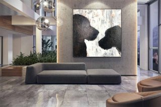 Animal Hand-painted Black Fine Art Abstract Canvas Wall Art IPE0A Animal Hand-painted Black Fine Art Abstract Canvas Wall Art IPE0A