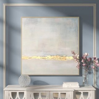 Golden Handmade Leaf Minimalist Abstract Canvas Wall Art XUL2T Golden Handmade Leaf Minimalist Abstract Canvas Wall Art XUL2T