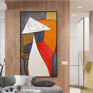 Contemporary Original Hand-painted Hallway You Portrait Abstract 1BNBL Contemporary Original Hand-painted Hallway You Portrait Abstract 1BNBL