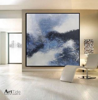 Minimalist Original Abstract Painting White Abstract Canvas Wall Art 91OU8 Minimalist Original Abstract Painting White Abstract Canvas Wall Art 91OU8