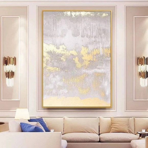 White Handmade Leaf Contemporary Abstract Canvas Artwork M79JA White Handmade Leaf Contemporary Abstract Canvas Artwork M79JA