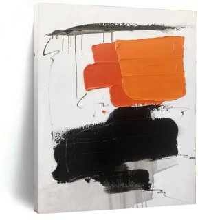 Bedroom Original Black Format Modern Abstract Artwork F1HDG