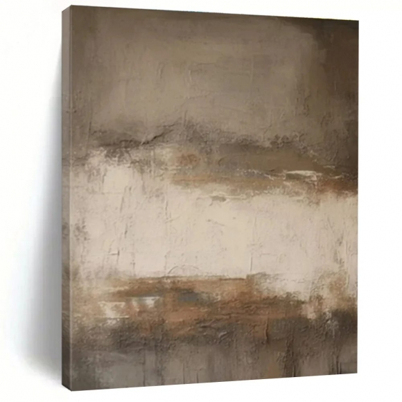 Room Handmade Hand-painted Neutral Gallery Office Abstract Wall Art XOCK1