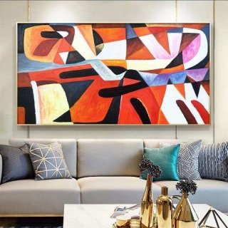 Brown Original Handmade Hallway Abstract Canvas Wall Art 8K45K Brown Original Handmade Hallway Abstract Canvas Wall Art 8K45K