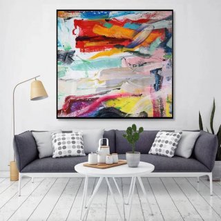 Days Handmade Orange Abstract Canvas Wall Art Y72QI Days Handmade Orange Abstract Canvas Wall Art Y72QI