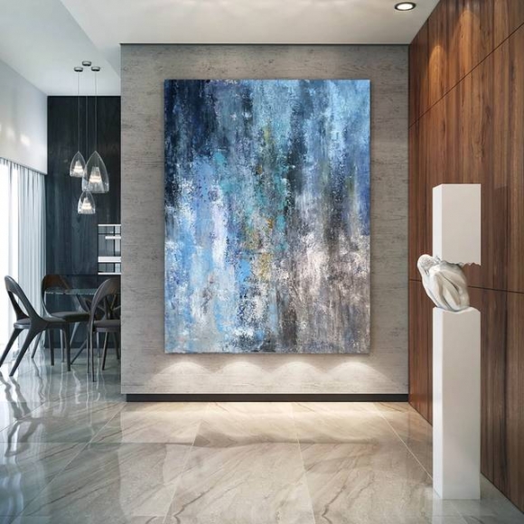 Your Original Hand-painted Contemporary White Hallway Abstract OF1IG Your Original Hand-painted Contemporary White Hallway Abstract OF1IG