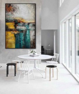 Grey Hand-painted Contemporary Abstract Canvas Artwork V5ZCS Grey Hand-painted Contemporary Abstract Canvas Artwork V5ZCS