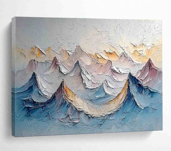 Mountain Handmade Landscape Abstract Canvas Artwork for Office PA6PO Mountain Handmade Landscape Abstract Canvas Artwork for Office PA6PO