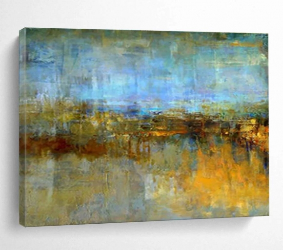 Blue Handmade Sky Seaside Abstract Canvas Artwork DTEG2 Blue Handmade Sky Seaside Abstract Canvas Artwork DTEG2