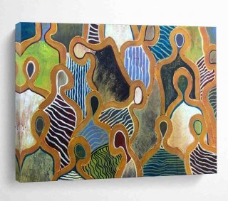 Figure Handmade Abstract Canvas Artwork for Office UCR6U Figure Handmade Abstract Canvas Artwork for Office UCR6U
