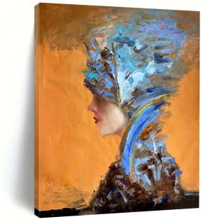 Orange Hand-painted Original Form Colors Brown Giant Abstract Wall Art 3QCZ2 Orange Hand-painted Original Form Colors Brown Giant Abstract Wall Art 3QCZ2