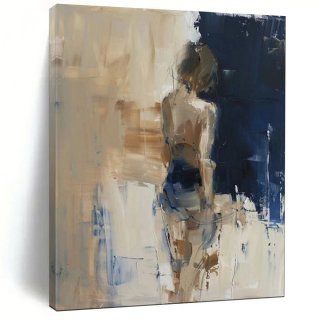 Feminine Handmade Bold Figure Beige Giant Abstract Wall Art ZP739 Feminine Handmade Bold Figure Beige Giant Abstract Wall Art ZP739