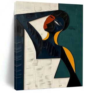 Color Hand-painted Office Figure Abstract Canvas Artwork U902A Color Hand-painted Office Figure Abstract Canvas Artwork U902A