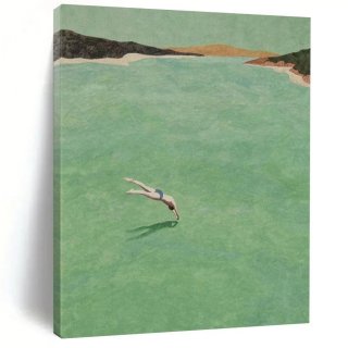 Sellers Hand-painted Minimal Into Figure Wall Artwork O772Q Sellers Hand-painted Minimal Into Figure Wall Artwork O772Q