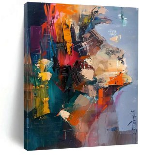 Natural Hand-painted Portrait Human Figure Giant Abstract Wall Art MX829 Natural Hand-painted Portrait Human Figure Giant Abstract Wall Art MX829