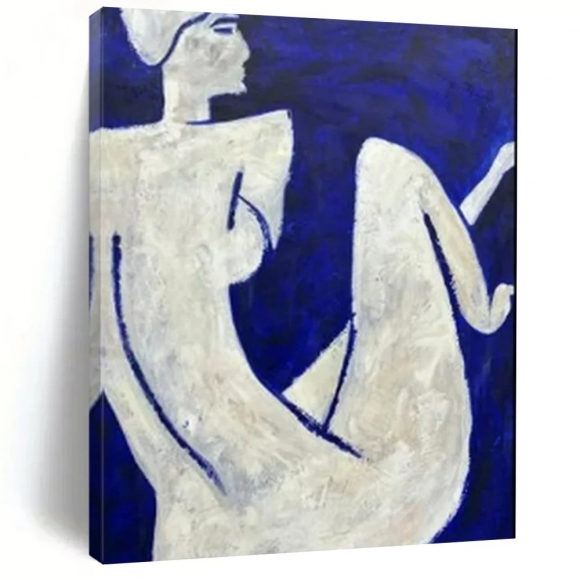 Office Handmade Blue Figures Abstract Artwork 1MU5V Office Handmade Blue Figures Abstract Artwork 1MU5V