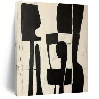Black Original Handmade Dining Room White Abstract Artwork E4Q4N Black Original Handmade Dining Room White Abstract Artwork E4Q4N