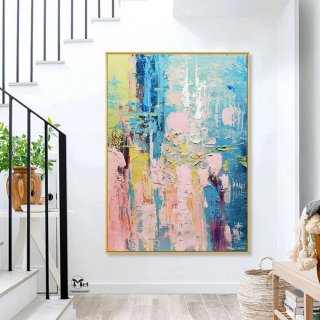 Blue Original White Entryway Hallway Abstract Canvas Wall Art FZ4Z8 Blue Original White Entryway Hallway Abstract Canvas Wall Art FZ4Z8