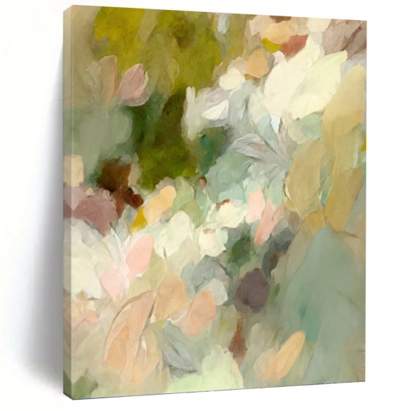 Floral Green Pink Purple Abstract Canvas Wall Art XHJA0 Floral Green Pink Purple Abstract Canvas Wall Art XHJA0