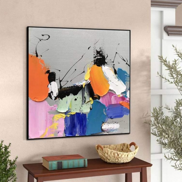 Abstract Textured Painting Colorful Canvas Wall Art 18D70 Abstract Textured Painting Colorful Canvas Wall Art 18D70
