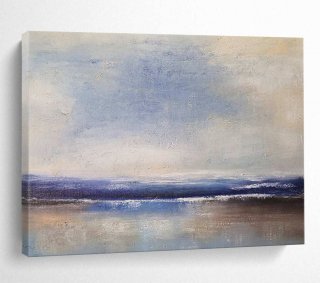 Blue Purple Coastal Abstract Painting Wall Art 98OHA Blue Purple Coastal Abstract Painting Wall Art 98OHA