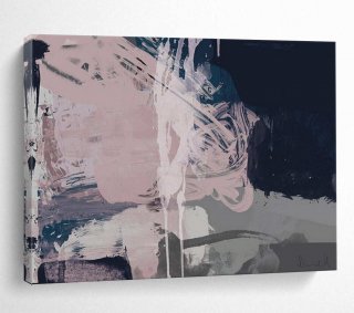 Pink Purple Abstract Acrylic Painting Wall Art DV7D5