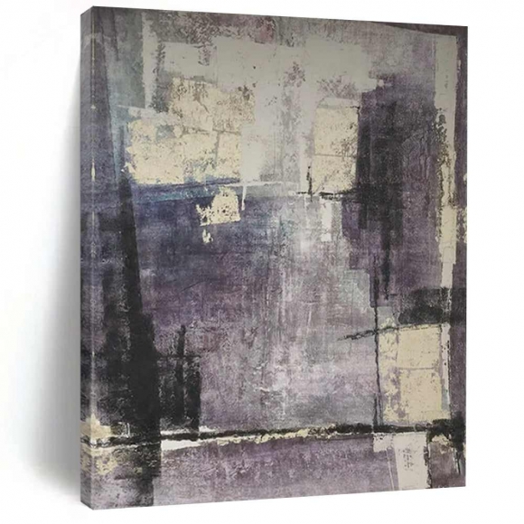 Gray Purple Abstract Bohemian Style Wall Art PM2WN Gray Purple Abstract Bohemian Style Wall Art PM2WN