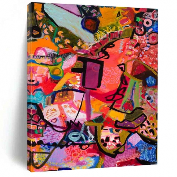 Pink Abstract Dream Reimagined Rich Wall Art 7O7NB Pink Abstract Dream Reimagined Rich Wall Art 7O7NB