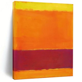 Field Orange Purple Yellow Canvas Wall Art YJ6N0 Field Orange Purple Yellow Canvas Wall Art YJ6N0
