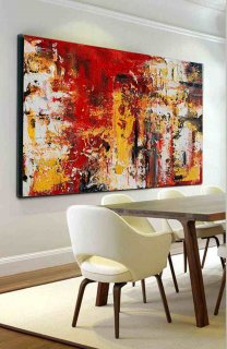 Abstract Canvas Oversized Knife Office Wall Art 2IS82