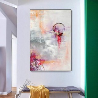Painting Oil Colorful Living Room Abstract Canvas Wall Art MM7S2