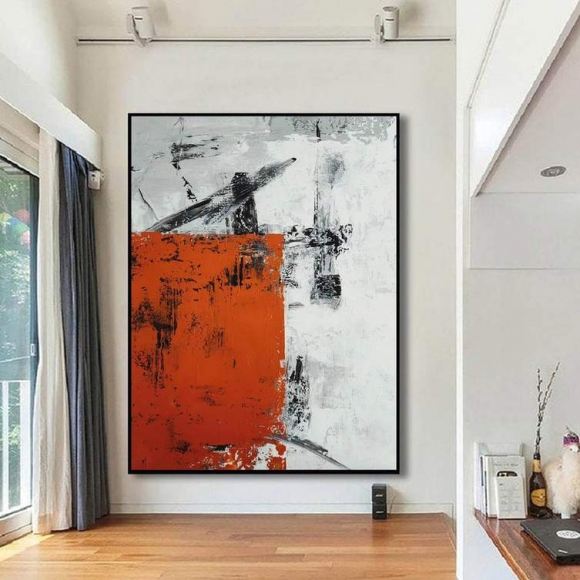 Red Grey Abstract Contemporary Painting Canvas Wall Art 6COY2 Red Grey Abstract Contemporary Painting Canvas Wall Art 6COY2