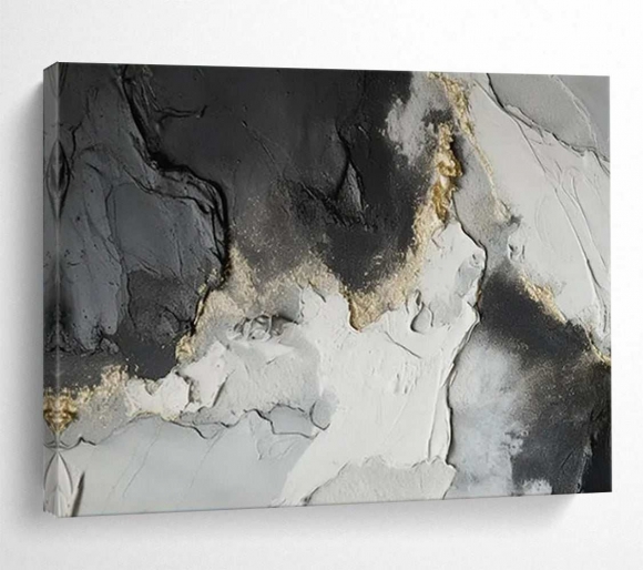 White Black Golden Textured Glamorous Abstract Wall Art 221E6 White Black Golden Textured Glamorous Abstract Wall Art 221E6