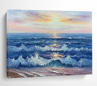 Ocean Original Beach Abstract Artwork YIL5I Ocean Original Beach Abstract Artwork YIL5I